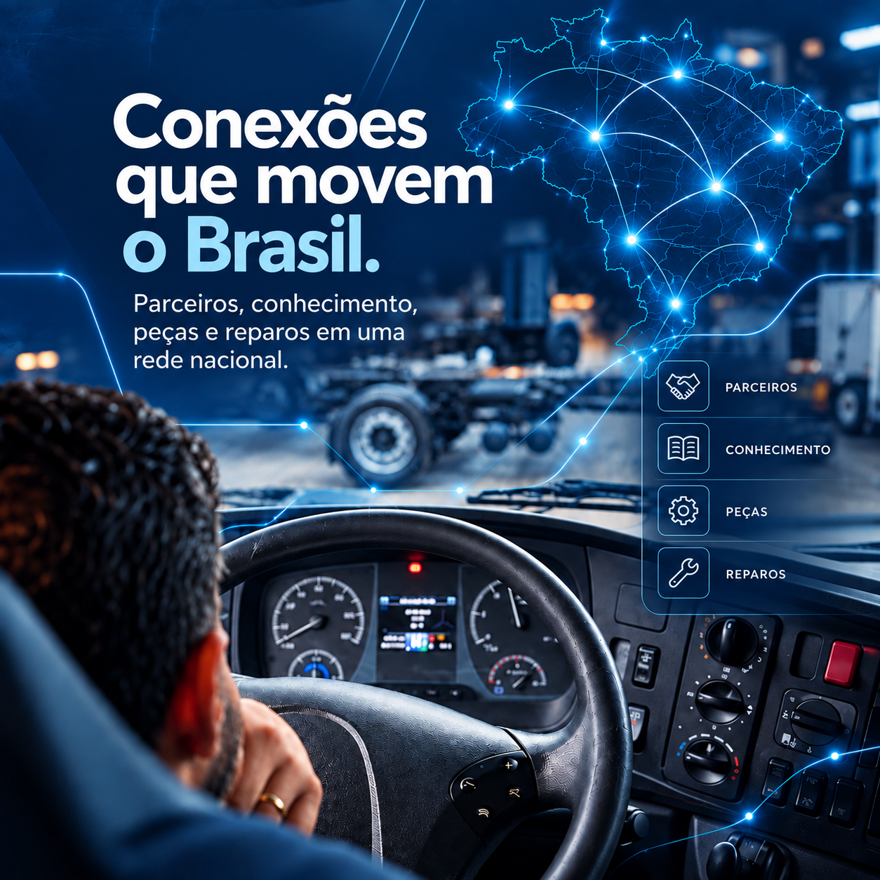 Conexões, conhecimento e soluções para caminhões